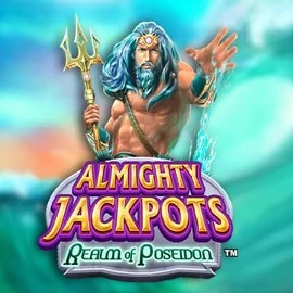 Almighty Jackpots – Realm of Poseidon game by Novomatic – logo hosted on AlaWin Casino