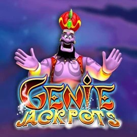 Official Jackpots logo: Genie Jackpots by Blueprint Gaming at AlaWin Casino